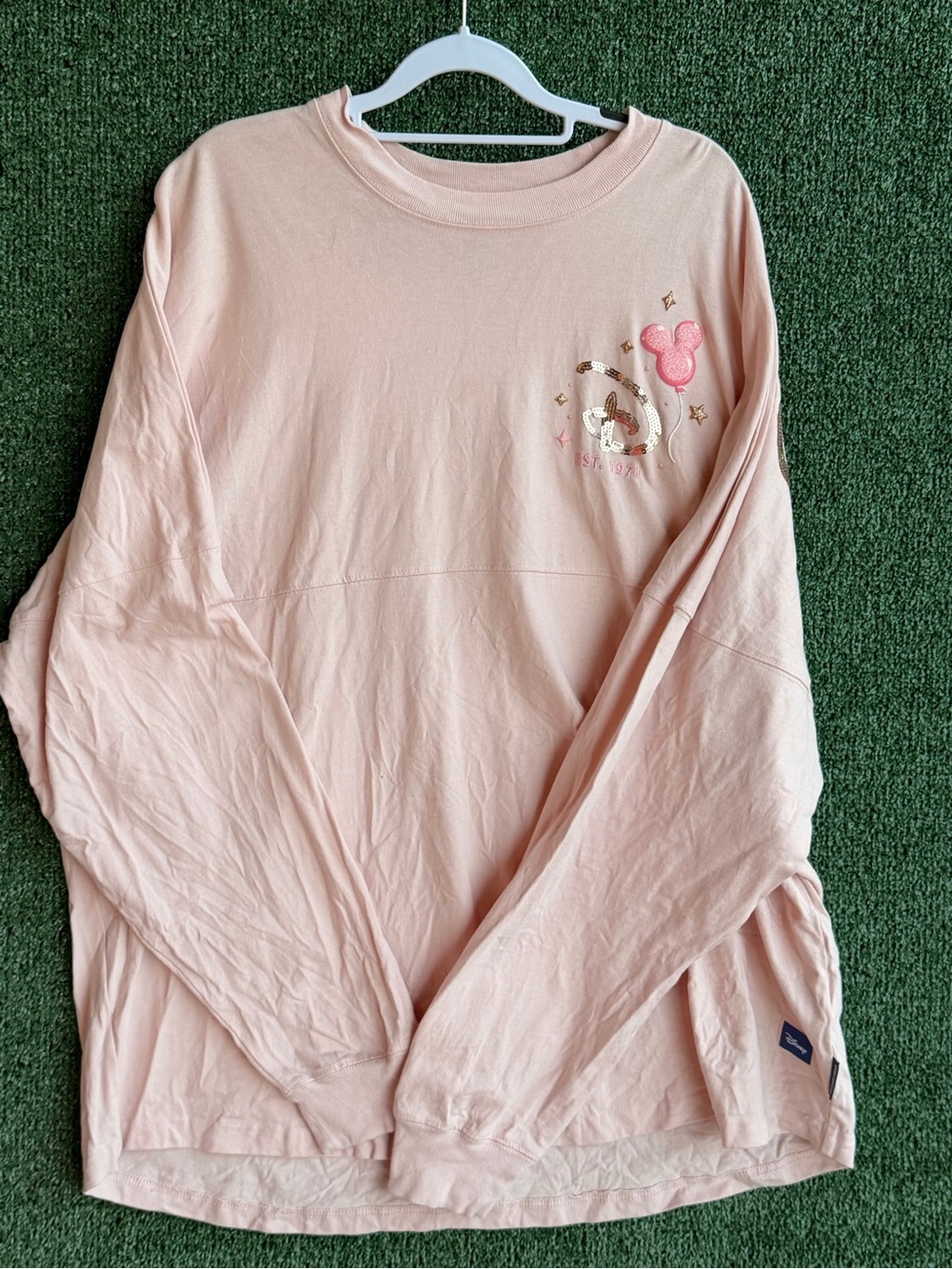 Disney Sprit Jersey Walt DisneyWorld XXL pink with balloons and fireworks